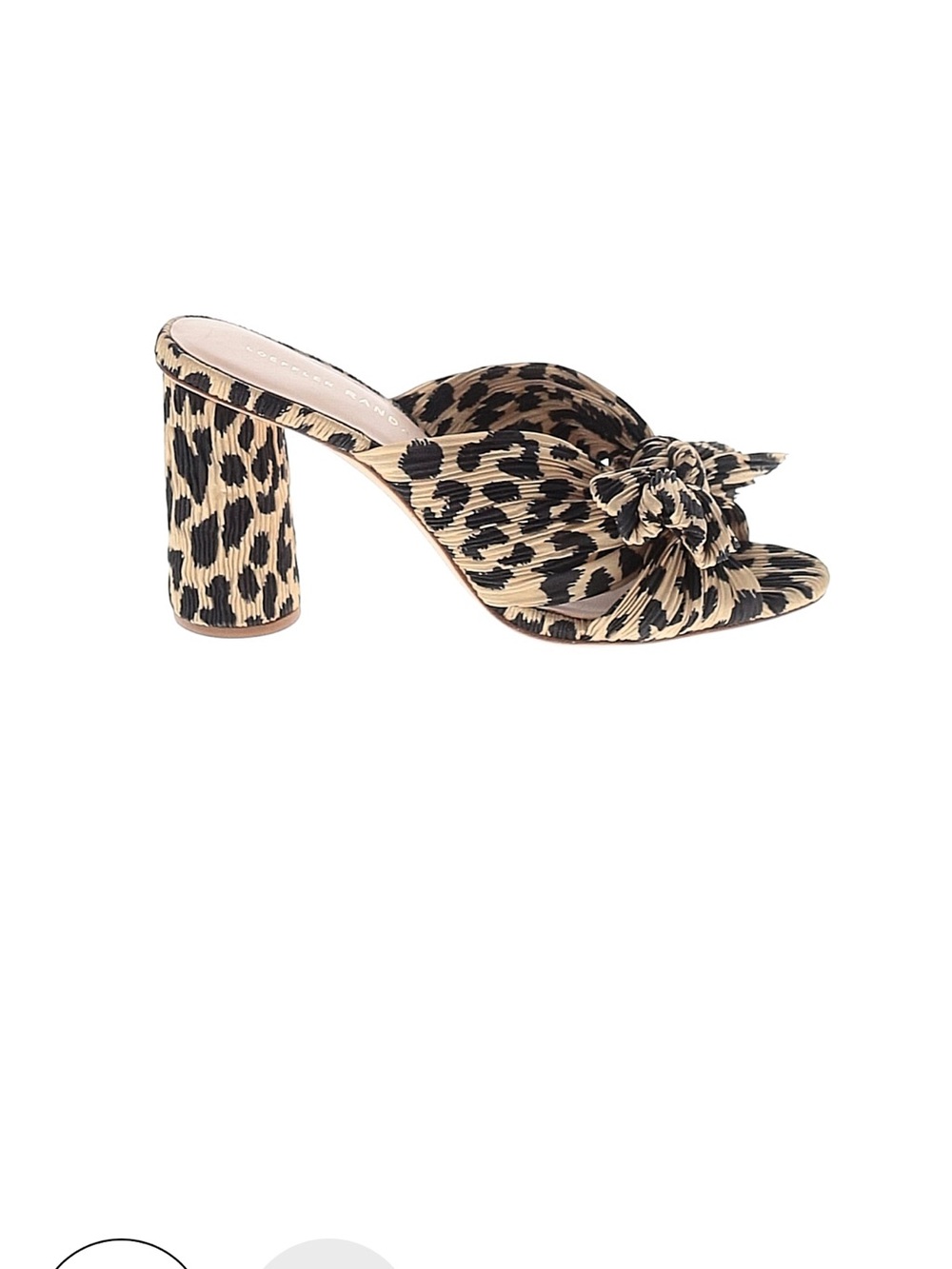 Loeffler Randall Animal Print Bow Heel